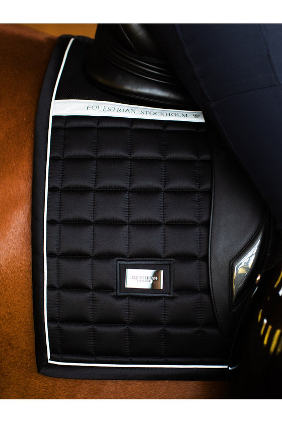 Equestrian Stockholm Dressage Saddle Pad Sportive Luminous Black