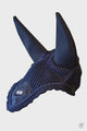 Equestrian Stockholm Padded Ear Bonnet Navy Silver