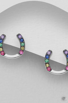  ELITE EQUESTRIAN RAINBOW EARRINGS