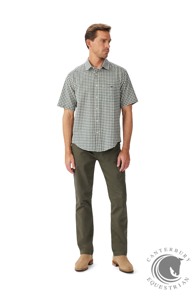 R.M. Williams Johnson Short Sleeve Shirt Blue