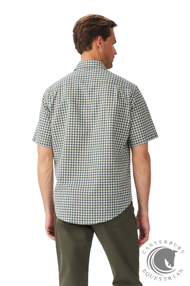 R.M. Williams Johnson Short Sleeve Shirt Blue