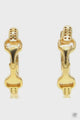 ELITE EQUESTRIAN - HUGGIE BIT EARRINGS - GOLD