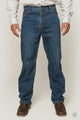 Ringers Western Station Hill Mens Relaxed Fit Jean Dark Wash Blue