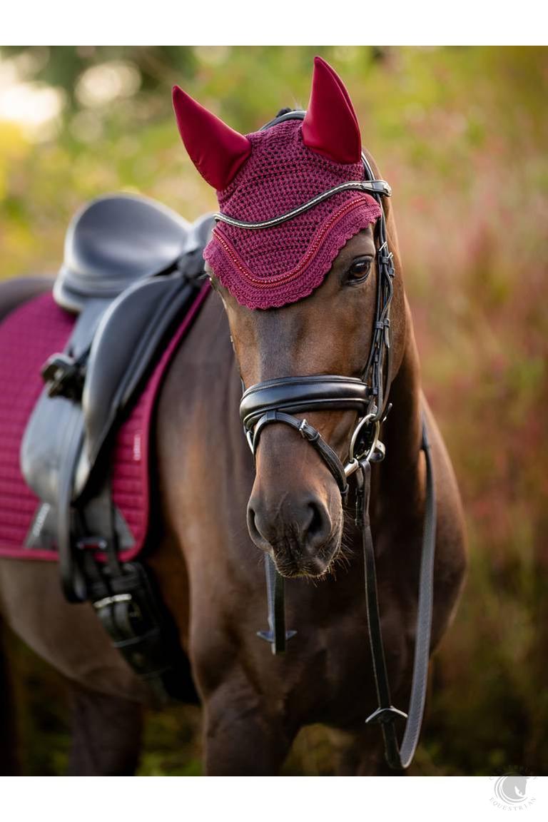 LeMieux Diamante Acoustic Fly Hood Burgundy