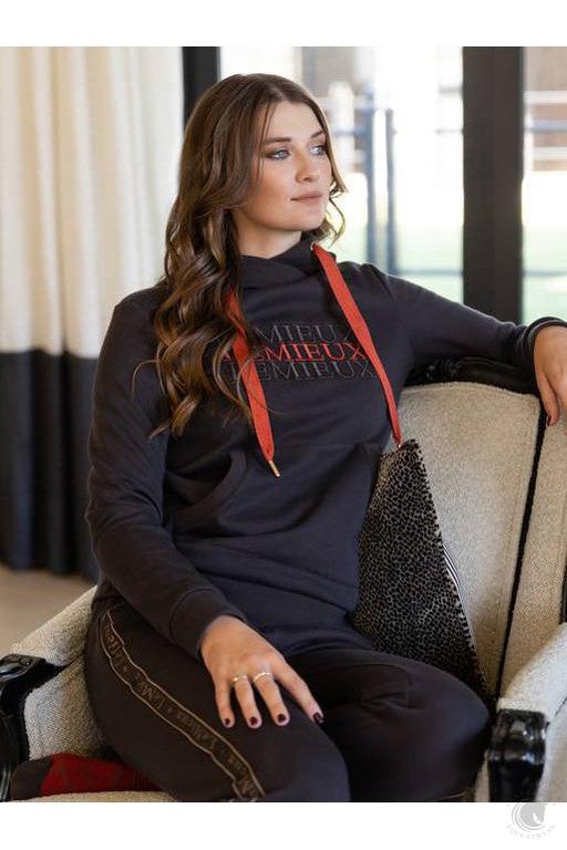 LeMieux Cross Over Hoodie Liquorice