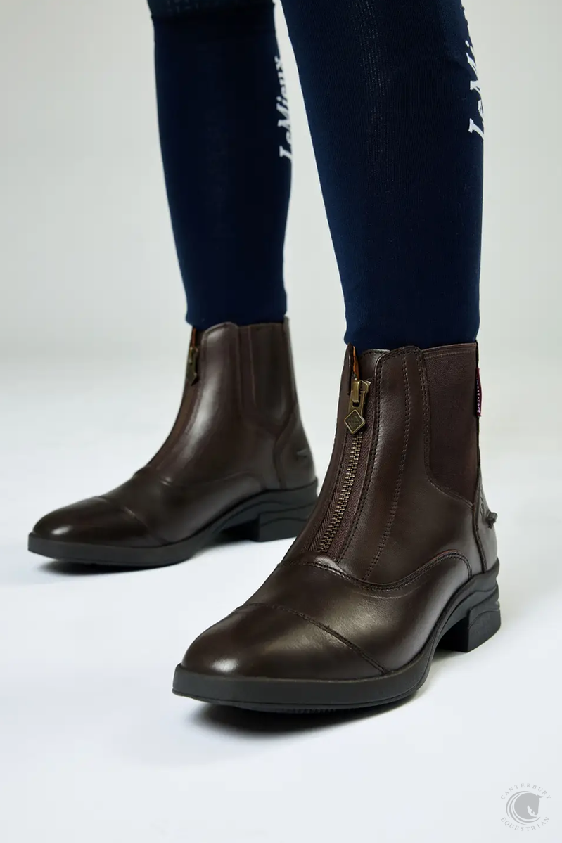 LeMieux Junior Zip Paddock Boot Brown