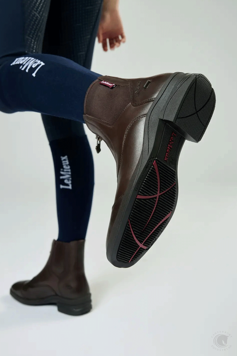 LeMieux Junior Zip Paddock Boot Brown
