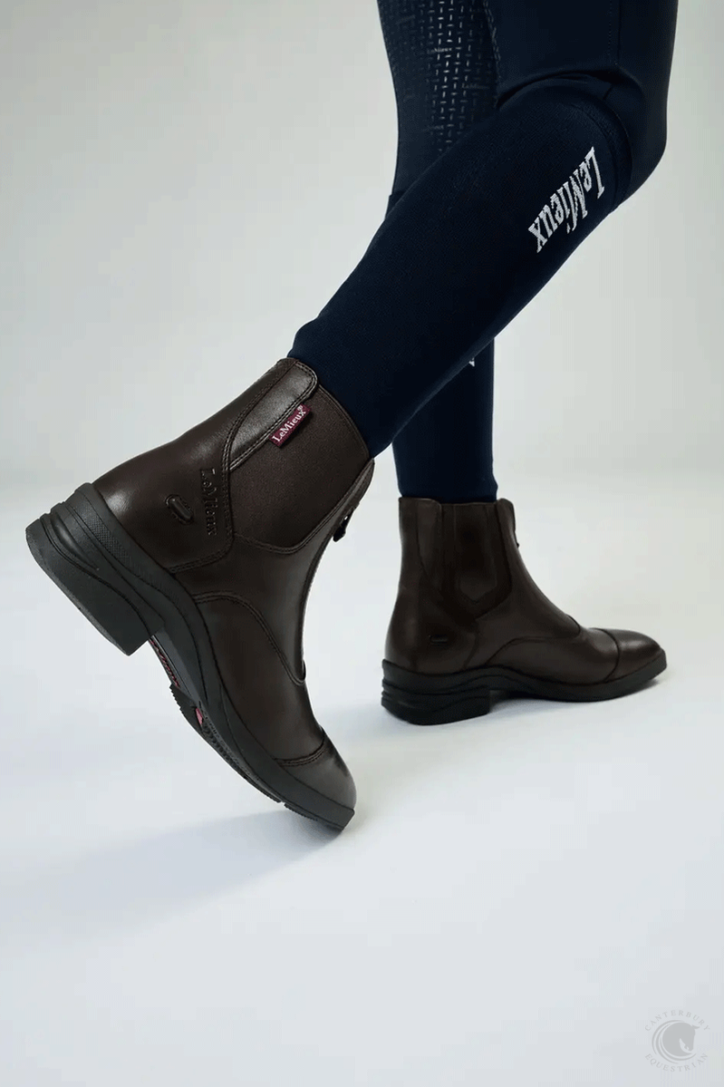 LeMieux Junior Zip Paddock Boot Brown