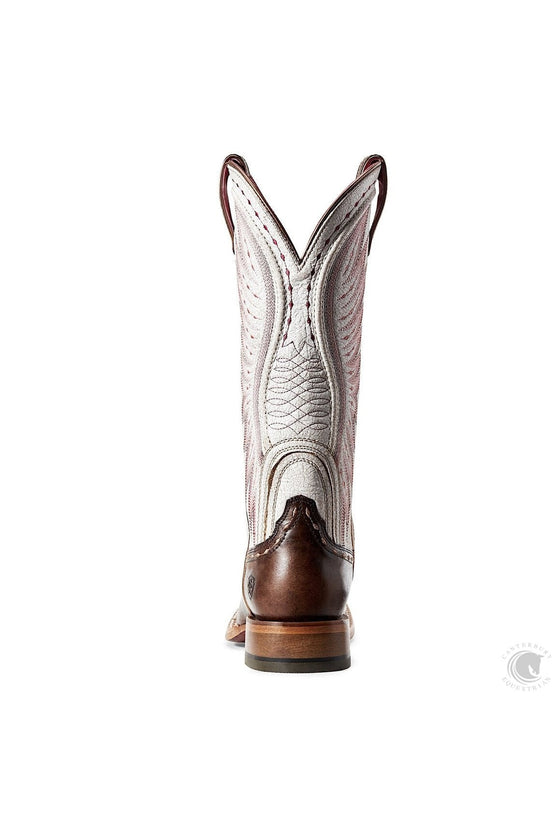 Ariat Women's Vaquera Western Boot Mustang Brown/Crackled White