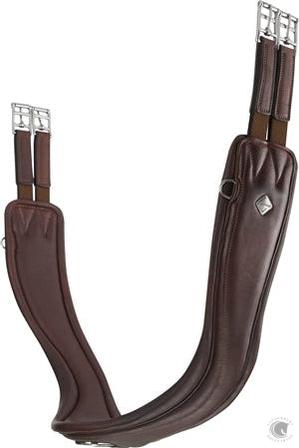 LeMieux Gel-Tek Anatomic Jumping Girth Brown