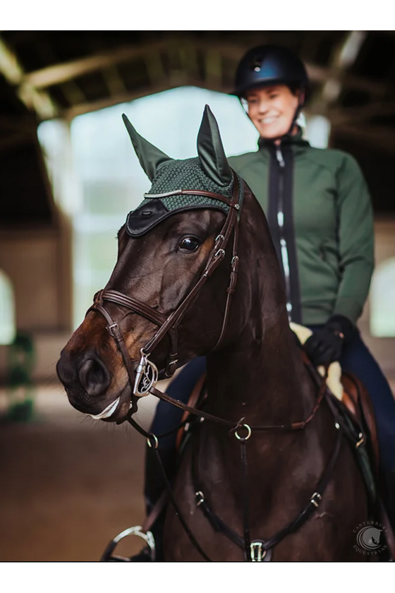 Equestrian Stockholm EAR NET DEEP OLIVINE