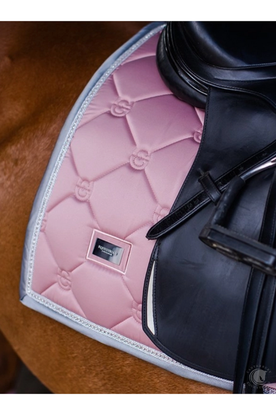 Equestrian Stockholm Dressage Pad Pink Crystal