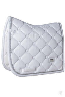  Equestrian Stockholm Dressage Saddle Cloth White Perfection Silver