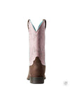 Ariat Womens Heritage Stockman – Driftwood Brown/Pastel Pink