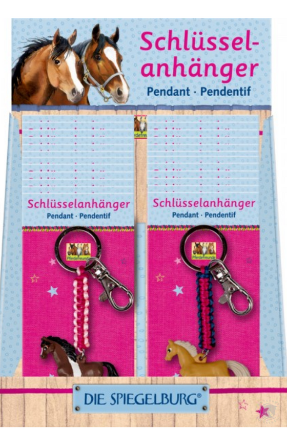 Horse key chain -3 colours!