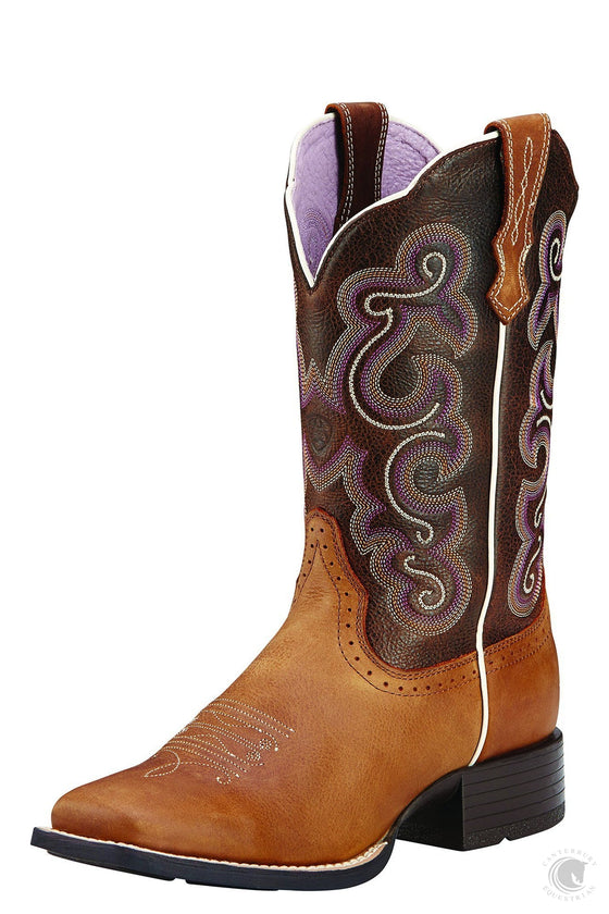 Ariat Women's Quckdraw Western Boots  - Badlands Brown