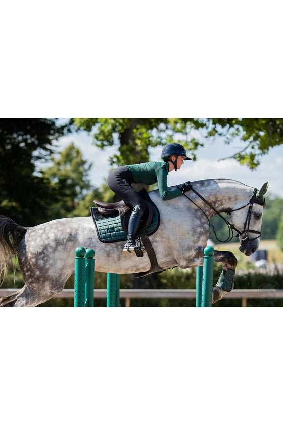 Equestrian Stockholm Sportive Sycamore Green Jump Saddle Pad Full