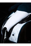 Equestrian Stockholm White Blue Meadow Full Dressage saddle pad